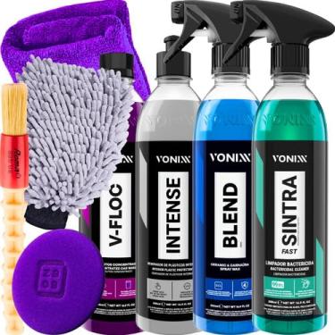 Imagem de Kit Completo Limpeza Automotiva Hobbista Vonixx Shampoo Cera