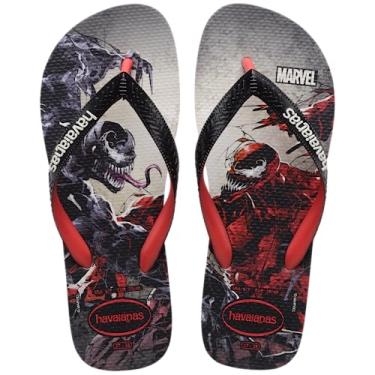 Imagem de Havaianas Top Marvel Venom sandália chinelos, vermelho rubi, Vermelho rubi, 9-10 US Women/9-10 US Men