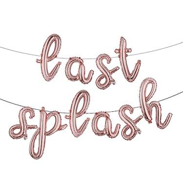 Imagem de Last Splash Bachelorette Party Decorations, Last Splash Balloon Banner Balloon for Summer Pool Bachelorette Bridal Shower Hen Party Supplies (L SPLASH Rose Gold)