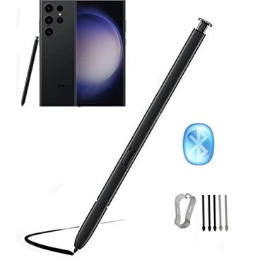 Imagem de Caneta S23 Ultra Stylus (com Bluetooth) de substituição para Samsung Galaxy S23 Ultra 5G Touch Stylus Pen S Pontas/pontas de substituição (Phantom Black)