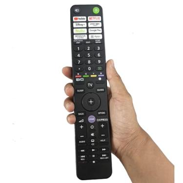Imagem de Controle remoto universal para Sony RMF-TX520U, substituição para Sony Bravia OLED LED 4K 8K UHD Smart Google TV, com botões YouTube, Netflix, Disney+, Prime Video