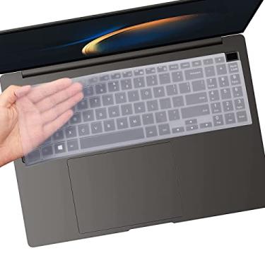 Imagem de i-Tensodo Capa de teclado para Samsung Galaxy Book Pro 2024 2023 4 3 360 40.6 cm, Galaxy Book 4 3 360 39.6 cm, Galaxy Book 2 Pro 15.6, NP960XFG NP964XFG NP754XFG NP950XED NP950QDB Película protetora