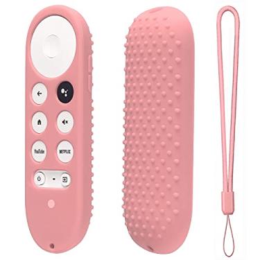 Imagem de Capa de silicone para Chromecast com Google TV 2020 Voice Remote Capa protetora para Chromecast Voice Remote 2020 (Rosa)
