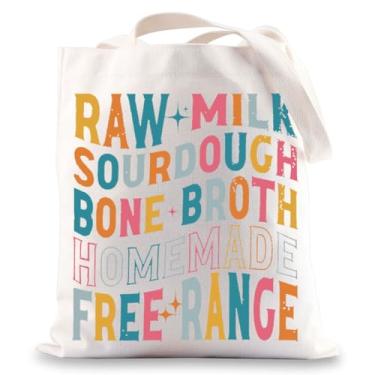 Imagem de JNIAP Bolsa de mão Homestead Mama Homeschool Mom Gifts Sourdough Mama Homestead Barn Mom Wife Farm Wife Tote Bag, Homestead Tb, Large