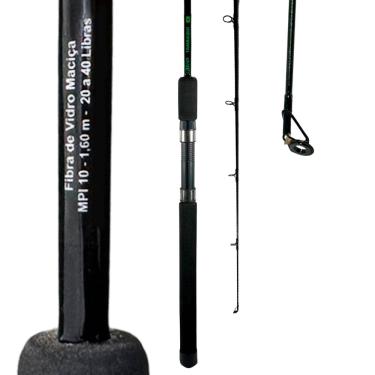 Imagem de Vara Pesca MIG Tambaqui 20-40lb Inteiriça MIP10 1,60m Fibra de Vidro Molinete
