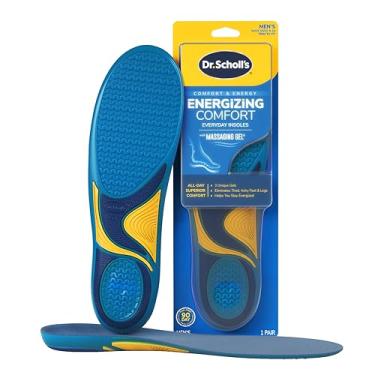 Imagem de Dr. Scholl's Palmilhas masculinas energizantes confortáveis para uso diário com gel massageador - Clinicamente comprovada, inserções de energia e conforto o dia todo com design patenteado de gel