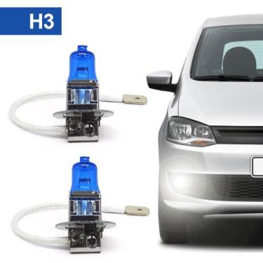 Imagem de Par Lâmpadas H3 Farol Milha Chevrolet Corsa Classic Super Branca Halog