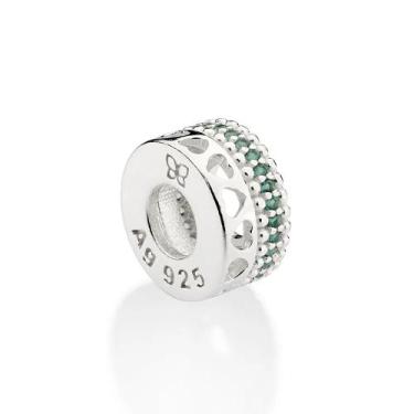 Imagem de Berloque de pulseira prata 925 feminino rommanel stopper separador ped