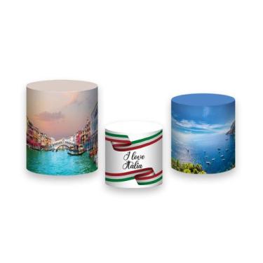 Imagem de Trio de Capas de Cilindro -  Itália Pontos Turísticos 009 - Via Cores