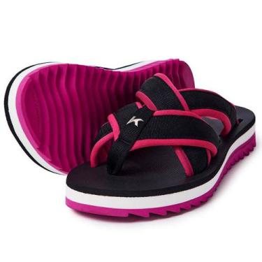 Imagem de Chinelo Kenner Kyra Spider Pro Feminino - Preto e Pink, 35