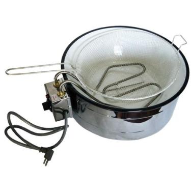 Imagem de Tacho de Pastel Esmaltado 3 Litros 220v Profissional - Fast Máquinas