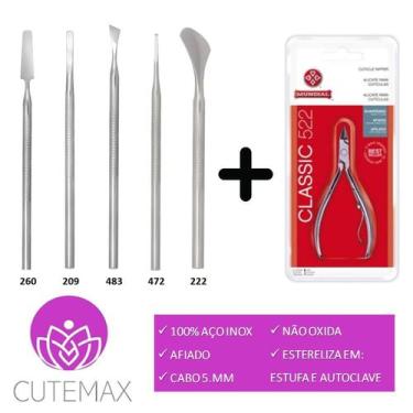 Imagem de 1 Alicate Mod. 522 Mundial + 5 Bisturis Cutemax Podólogo Podologia Man