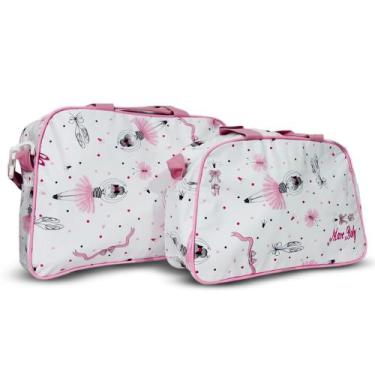 Imagem de Kit Sacola Maternidade Frasqueira PVC Desenhos Mave Baby, Bailarina