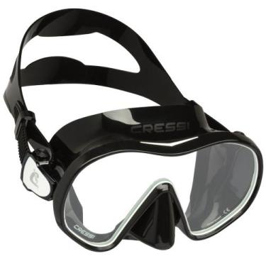 Imagem de Máscara De Mergulho Cressi F-dual, Preto, Branco