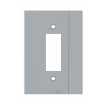 Imagem de Placa 1 postos p/ condulete pvc 3/4 plastibox tramontina - Tramontina 