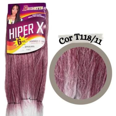Imagem de Cabelo Jumbo Jumbão Hiper X Kanekalon Tranças Braids Box - HiperX, t11
