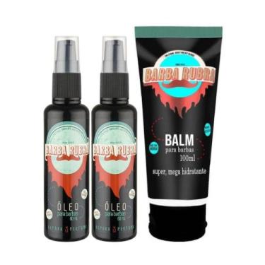 Imagem de Kit Para Barba -1 Balm Hidratante e 2 Óleos - Barba Rubra