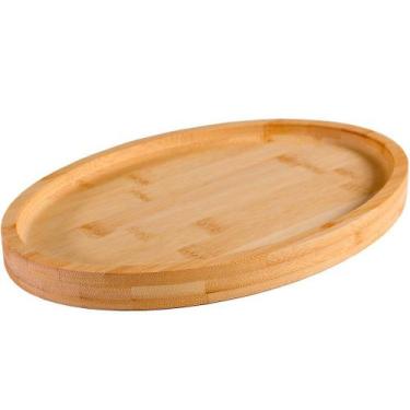 Imagem de Bandeja Oval Bambu Petisqueira 30x20x2,6 - Bene Casa