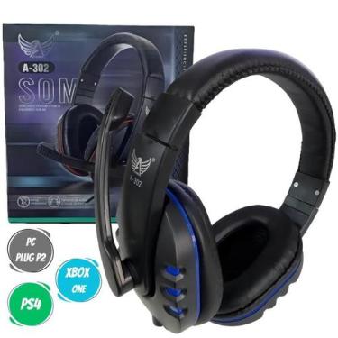 Imagem de Headset Gamer Fone De Ouvido P2 Compatível Pc Celular Note PS4 Xbox  -