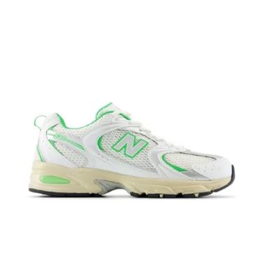 Imagem de New Balance Tênis unissex 530, Branco puro/folha de palmeira, 35/36 BR