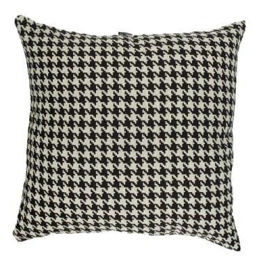 Imagem de Almofada Jacquard Pied de Poule 40x40cm Preta - FASTLAR