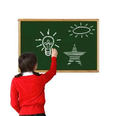 Imagem de Quadro Lousa Verde para Crianças Criativas De Parede 35x45cm - p.a bri