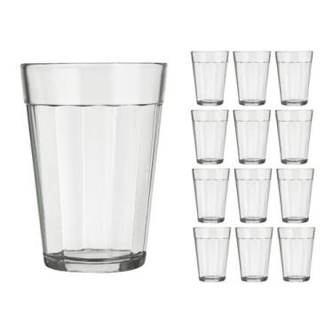 Imagem de Kit 12 Copo Americano Vidro Cerveja 190ml Transparente Nadir - NADIR F