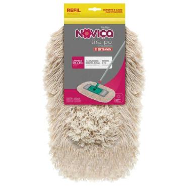 Imagem de Refil Mop Tira Pó de Algodão para Limpeza Diária Noviça Bettanin