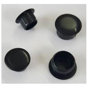 Imagem de Tapa Furo Para Móveis 8mm 100 Unidades Preto - comercial olv