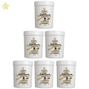 Imagem de Kit 6 Pó Descoloante Precision Platine Blue Dyusar 500g - Dyusar  Cosm