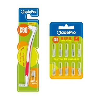 Imagem de Kit 1 Escova Interdental Inclui 2 Refil + 1 Cartela de Refil para Esco
