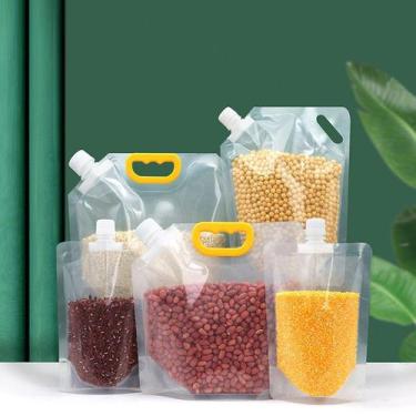 Imagem de Saco Organizador De Grãos Portátil Transparente Reutilizável - NIBUS, 