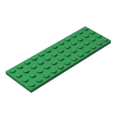 Imagem de Classic Green Plates Bulk, Green Plate 4x12, Building Plates Flat 10 Piece, Compatible with Lego Parts and Pieces: 4x12 Green Plates(Color: Green)