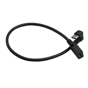 Imagem de MMNNE Adaptador de cabo USB-C tipo C macho para micro USB fêmea com ângulo de 90 graus em forma de U curto
