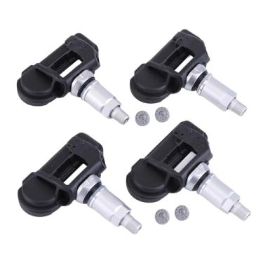 Imagem de Aublinto 4 peças TPMS sensores de pressão de pneu compatíveis com Chevry Corvette C7 2014 2015 2016 2017 2018 2019 Sensor TPMS Sensor de sistemas de monitoramento de pressão de pneu de carro substitui
