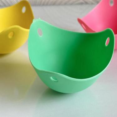Imagem de Forma ovo cozimento silicone 9x6cm ovo poché saudável - Lar Presente