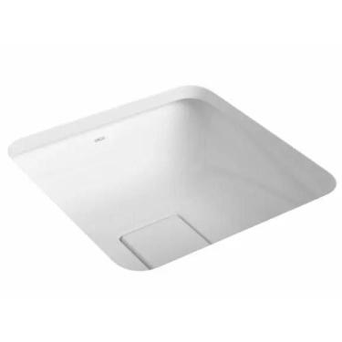 Imagem de Cuba de Embutir para Banheiro Quadrada 40cm Slim Branca - Deca