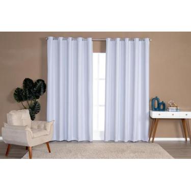 Imagem de Cortina Blackout Tecido 4,00m x 2,60m Para Varão Simples - Ibitinga De