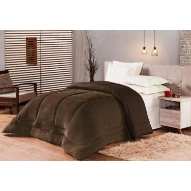 Imagem de Cobertor Edredom Casal Queen 2 em 1 Dupla Face Liso Macio - Compranane