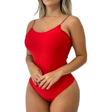 Imagem de Body Regata Com Bojo Feminino De Suplex - Loja Core, Vermelho, U