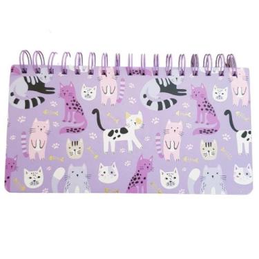 Imagem de Planner Semanal Não Datado Espiral - Permanente - Gatinhos Fofos Gato 