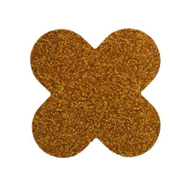 Imagem de Forma 4 Petálas Glitter Dourado 50 Un - Nc Toys - Romafele