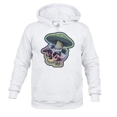 Imagem de Moletom 100% Algodão Quente Caveira Cogu - Surprass, Branco, P