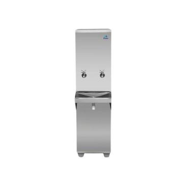 Imagem de Bebedouro de Coluna Industrial 2 Torneiras 25 Litros Frisbel RAO Inox 