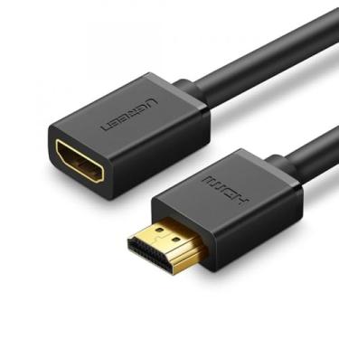 Imagem de MPOWER Cabo de Vídeo Hdmi Macho-Fêmea Cabo Extensão 2 Metros Preto Resolução 4k-60Hz Velocidade de Transmissão de 10.2Gbps