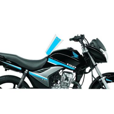 Imagem de Adesivo Moto 25 Anos Fan e Titan 125 e 150 Mix - Adesivos Matrix, Azul