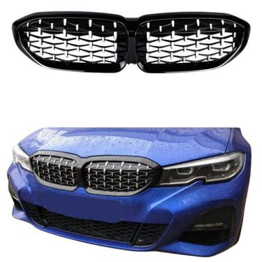 Imagem de Grade Bmw Diamante Serie 3 M GP 320 330 340 G20 Black Piano - Veon