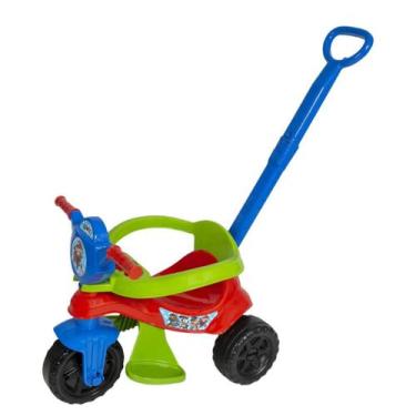 Imagem de Triciclo vermelho Infantil Empurra Baby Dog Passeio Kendy