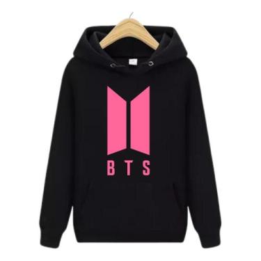 Imagem de Blusa de Moletom Canguru BTS I - Wess Store, Rosa, G