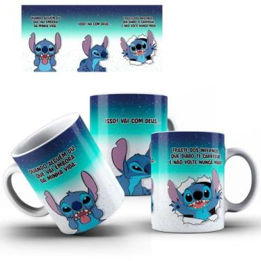 Imagem de Caneca Stitch Quando Alguém Diz Que Vai Sair da Minha Vida.. - NG Deco